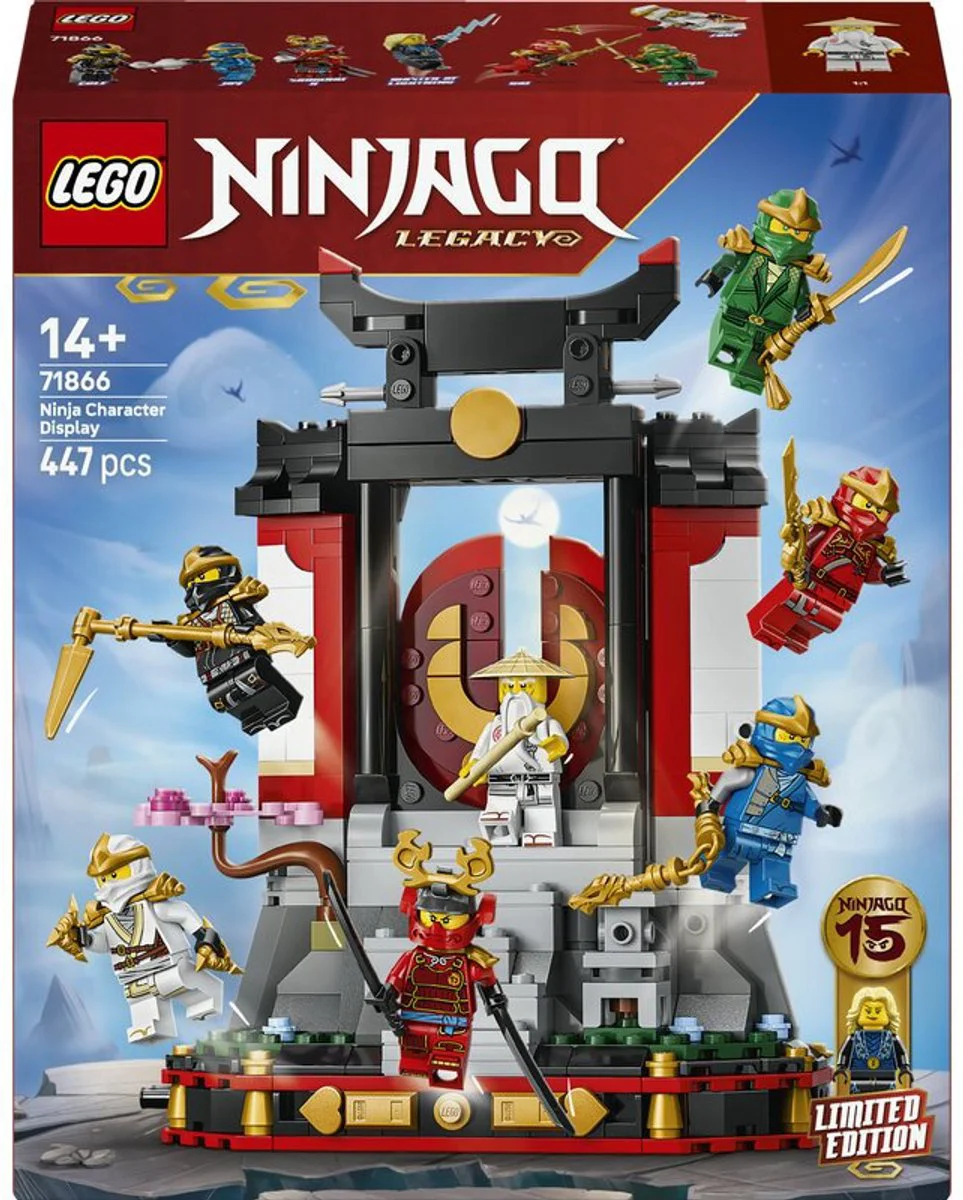 LEGO NINJAGO 15-jarig jubileum: Display met ninjapersonages 71866
