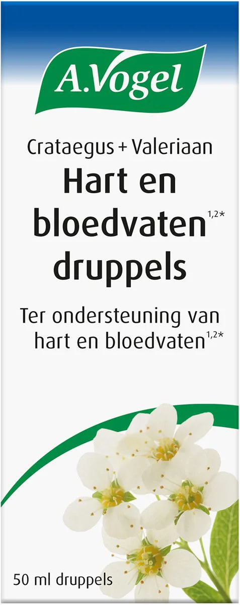 A.Vogel Crataegus + Valeriaan Hart en Bloedvaten Druppels 50ML