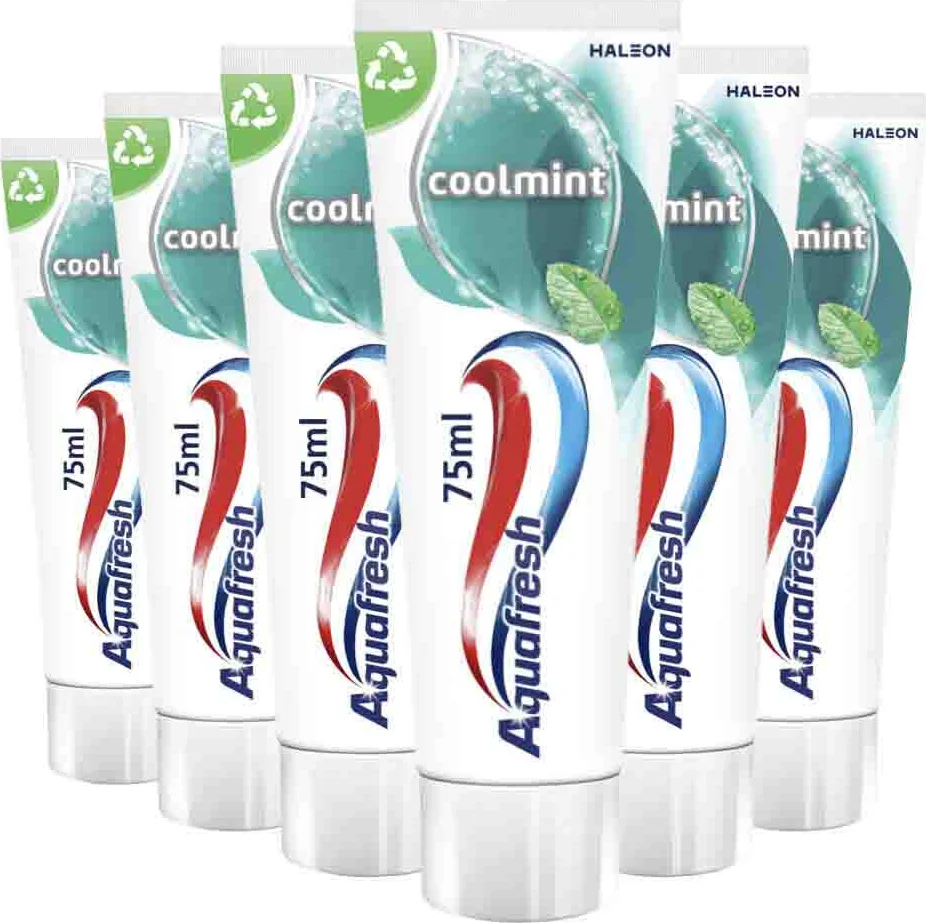 6x Aquafresh Tandpasta Coolmint 75 ml