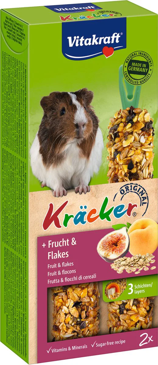Vitakraft Cavia Kracker Fruit - Flakes 2 stuks