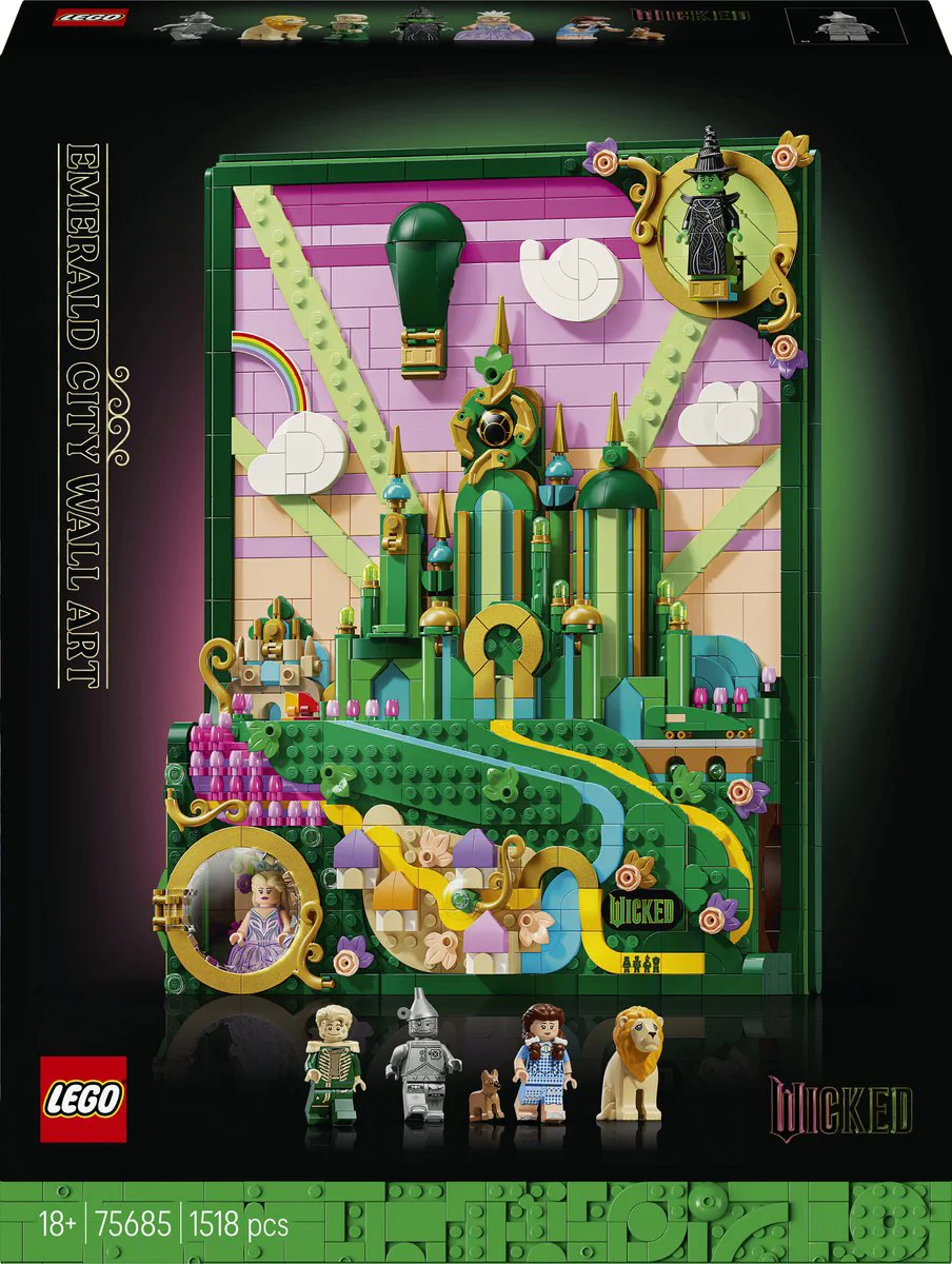 LEGO Wicked Emerald City muurkunst 75685