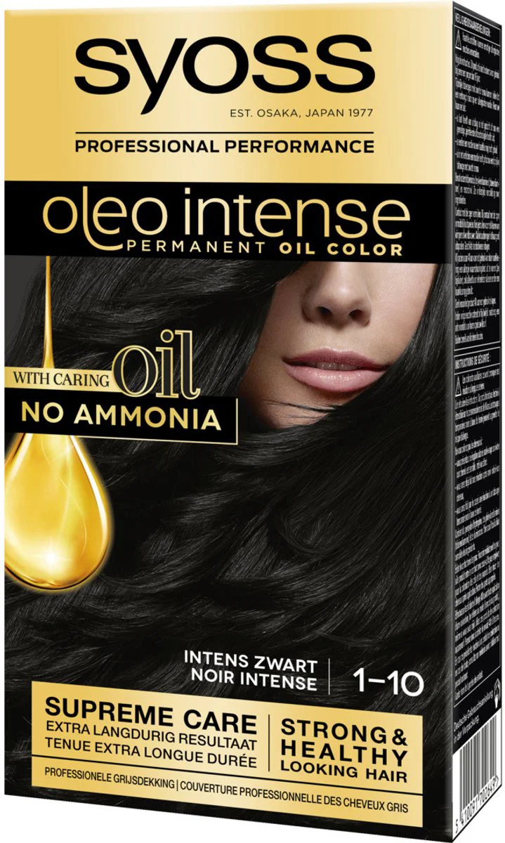 Syoss Oleo Intense Haarverf 1-10 Intens Zwart