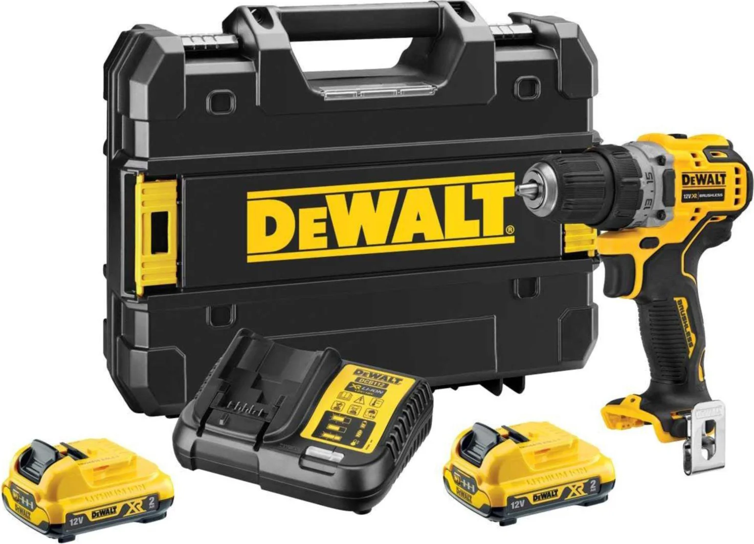 DeWALT DCD706D2 Accu klop-/schroefboormachine 12V XR 2.0Ah in TSTAK