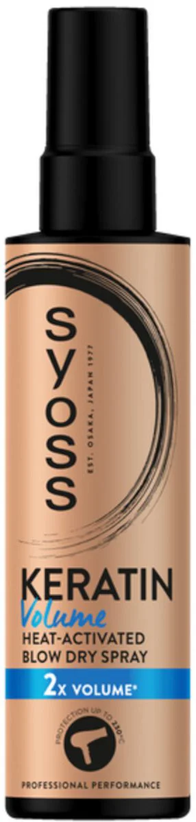 Syoss Keratin Volume Heat-Activated Blow Dry Spray 200ML