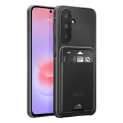 Samsung Galaxy A37 Card Slot Back Cover Zwart