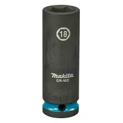 Makita E-16483 Impact Black Krachtdop 1/2" lang | 18 mm