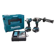 Makita DLX2590TJ Accu combiset 2-delig (DHP492 + DTW300) 18V 5.0Ah in Mbox