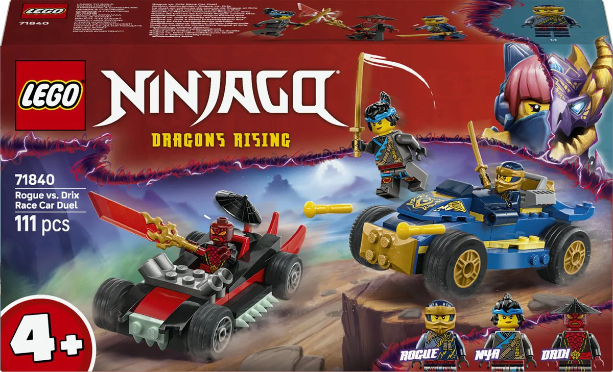 LEGO NINJAGO Rogue vs. Drix racewagenduel 71840