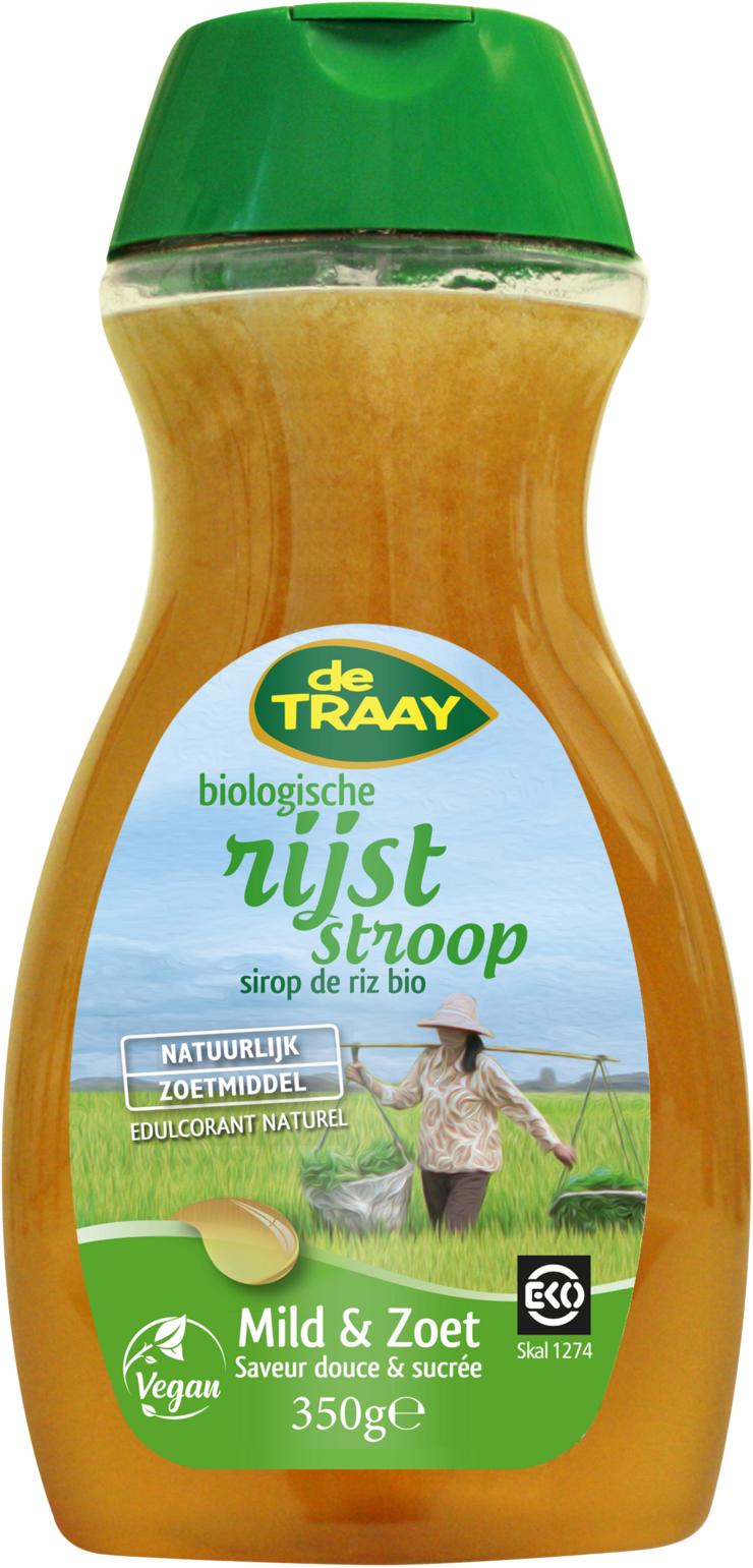 De Traay Rijststroop Mild & Zoet Biologisch 350GR