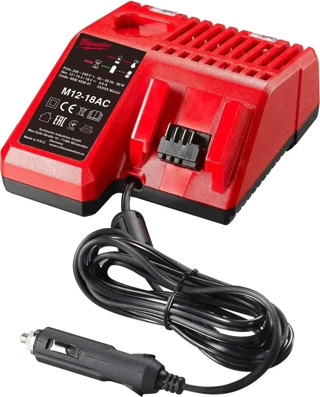 Milwaukee M12-18 AC Autolader 12V, 14.4V & 18V M12™-M18™ - 4932459205