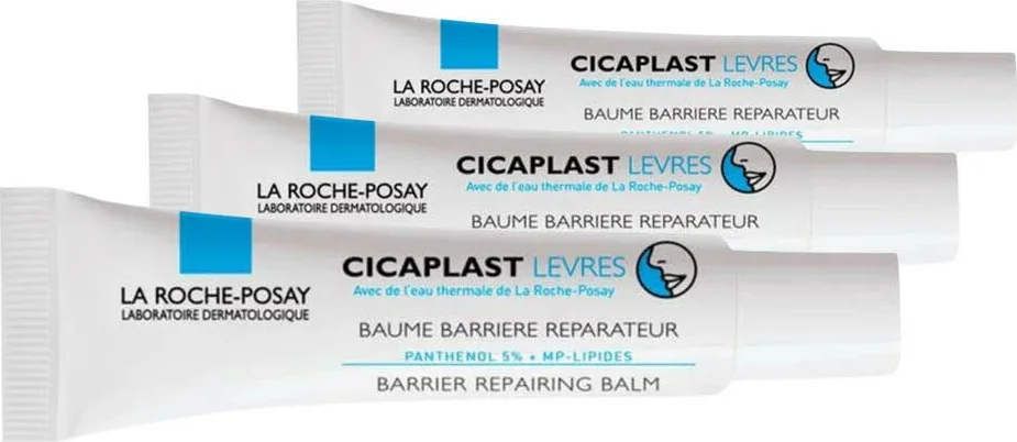3x La Roche Posay Cicaplast Lippenbalsem 7,5 ml