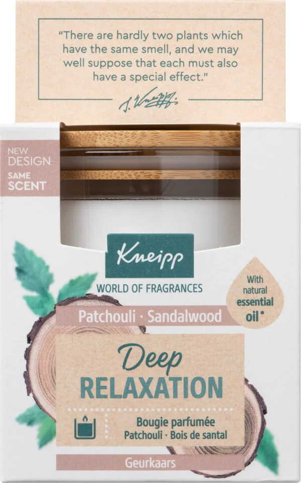 Kneipp Geurkaars Deep Relaxation - Sandalwood en Patchouli
