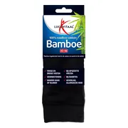 12x Lucovitaal Bamboe Sok Lang Zwart Maat 43-46 1 paar