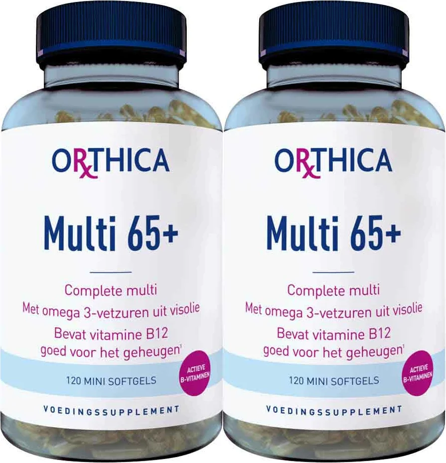 2x Orthica Multi 65+ 120 softgels