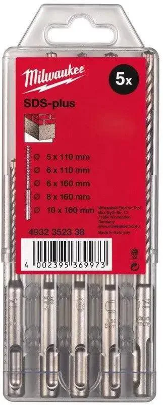 Milwaukee SDS-plus hamerborenset - 2-kanten snijdend - VE=5 - 4932352338