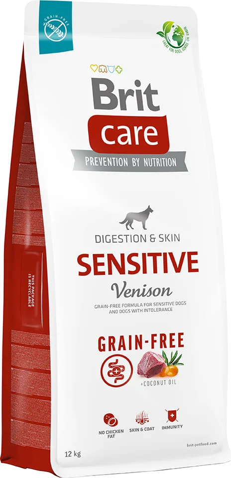Brit Care Care Dog Grain-Free Sensitive Hert - Hondenvoer - 12 kg