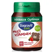3x Dagravit Natural Kids Multivitaminen Aardbei 60 kauwtabletten