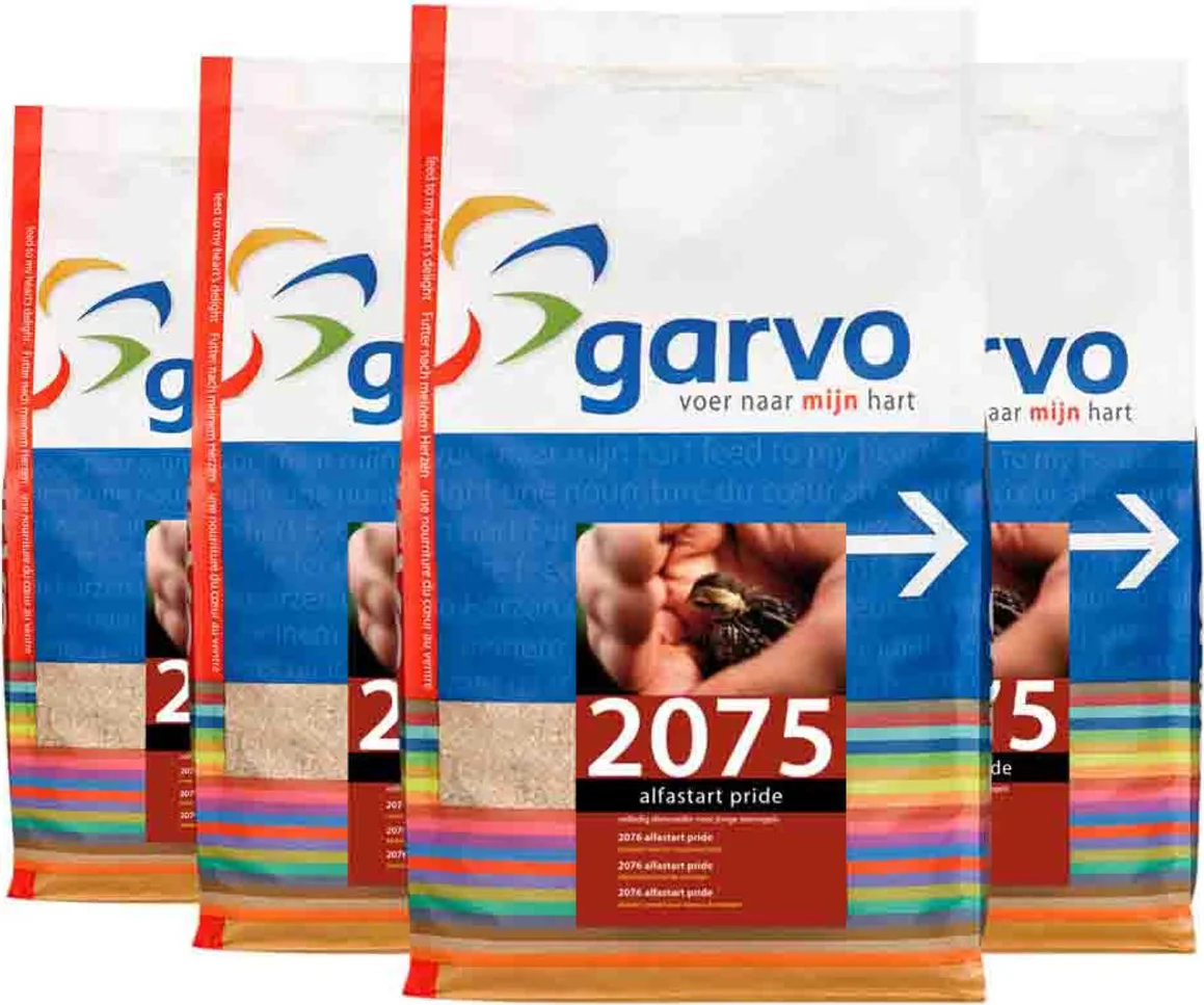 4x Garvo Vogelvoer Alfastart Pride (207540) 4 kg