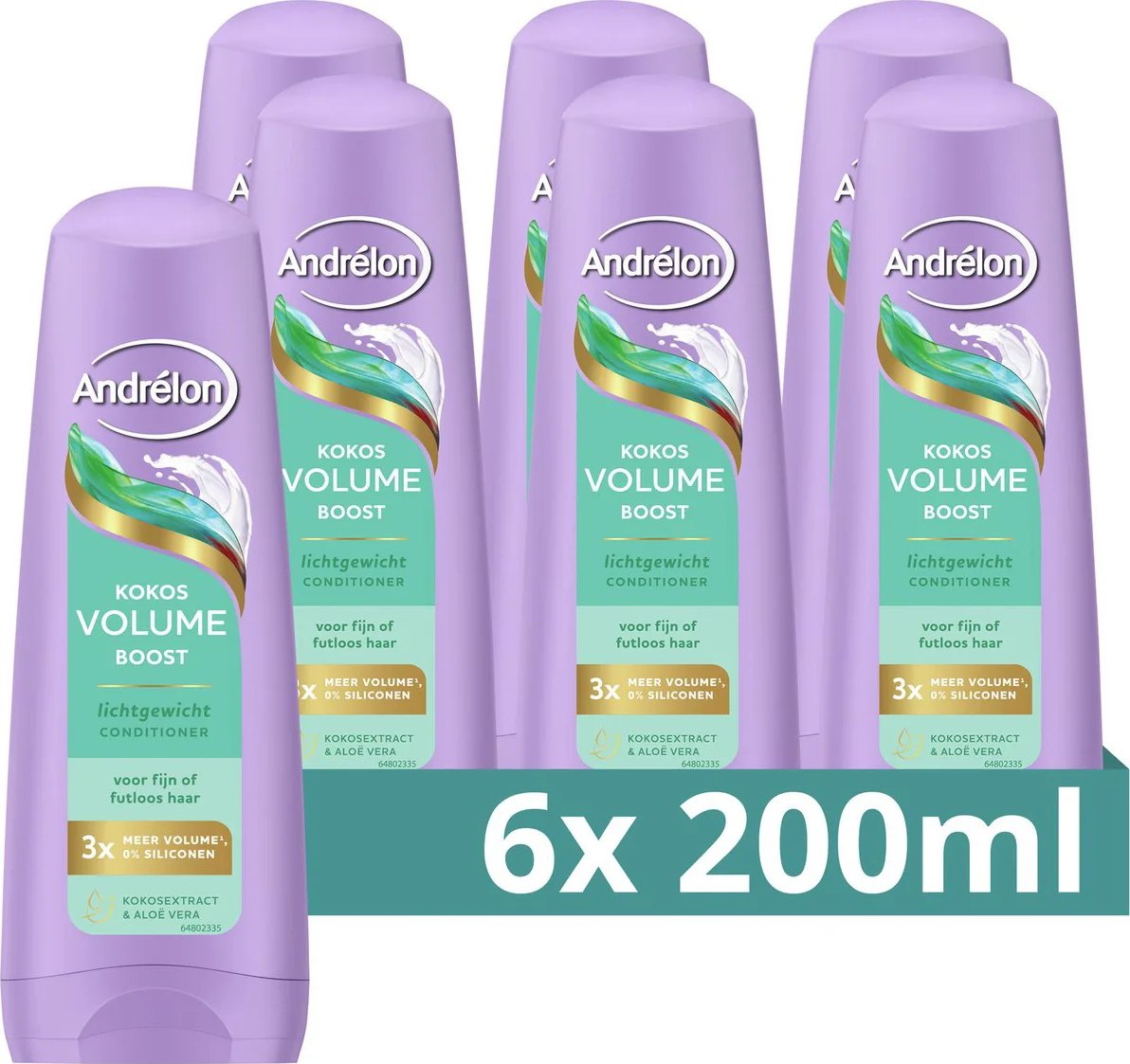 6x Andrélon Conditioner Volume Boost 200 ml