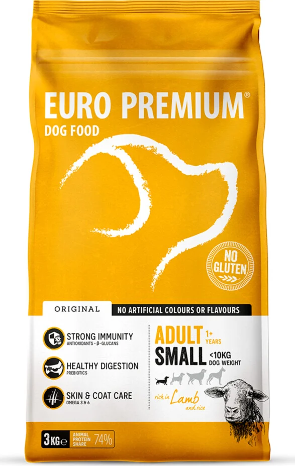 4x Euro-Premium Adult Small Lam - Rijst 3 kg