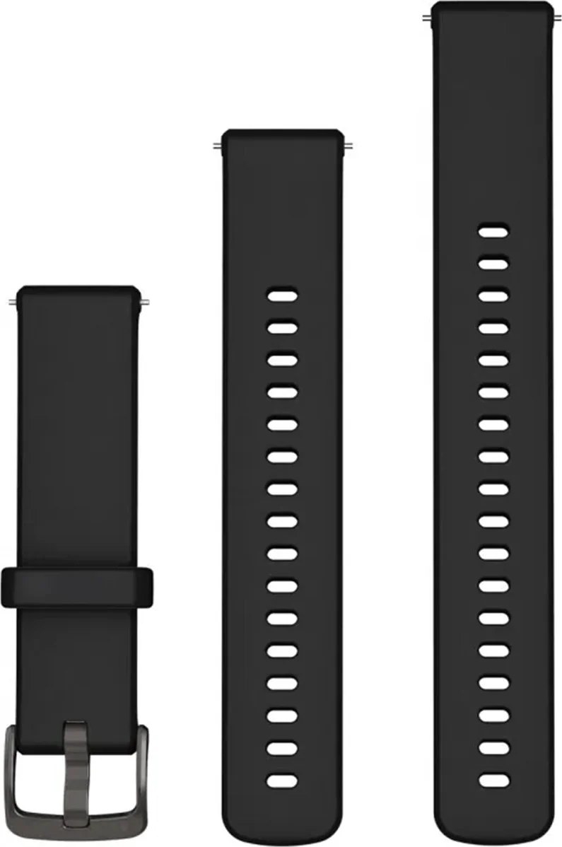 Garmin Siliconen Bandje Zwart 22mm