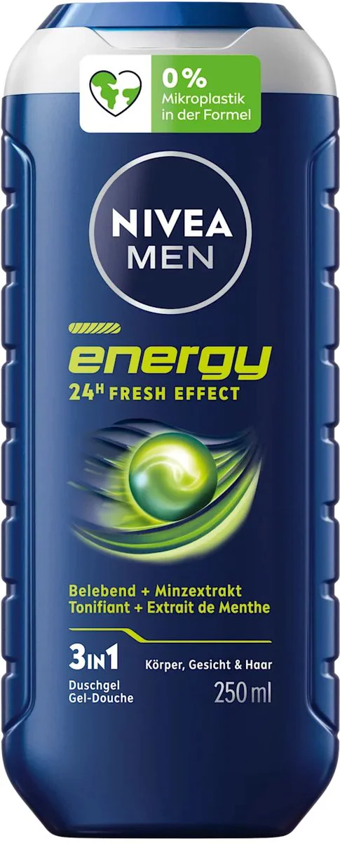 NIVEA Men Shampoo & Douchegel 3in1 Energy 250 ml