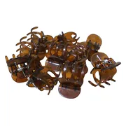 Hair Mode Mini Haarklemmen Bruin 10ST