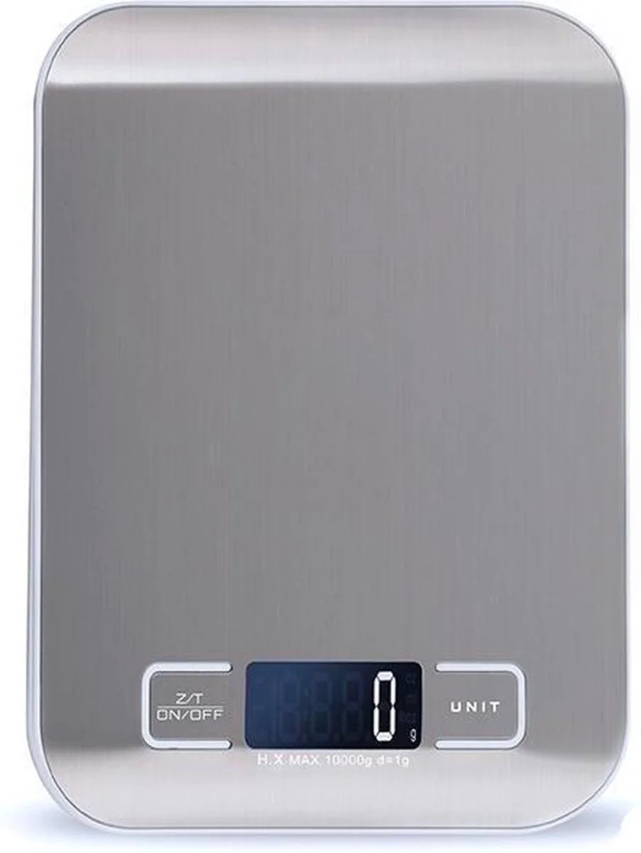 Precisie Keukenweegschaal - Digitale Keukenweegschaal - Tot 5kg - RVS