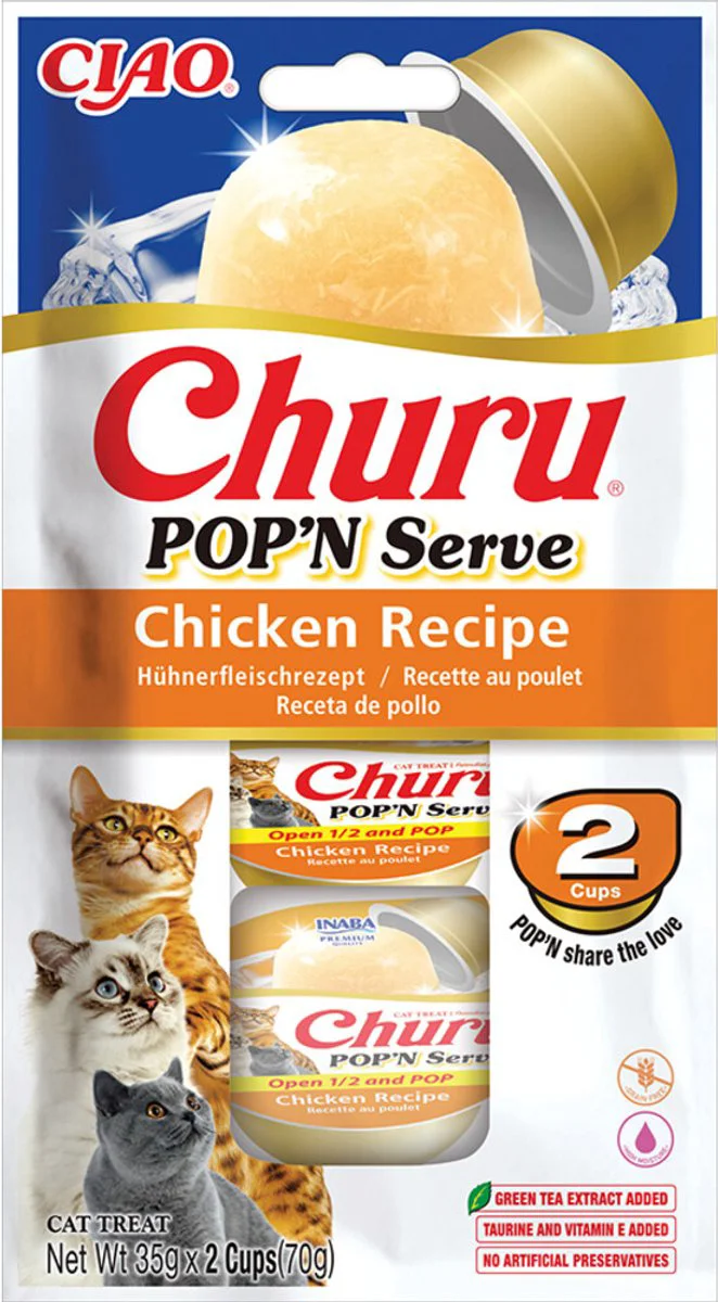 Ciao Kattensnack Churu Pop'n Serve Chicken 2x35 gr
