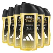 6x Adidas Shower Gel Victory League 250 ml