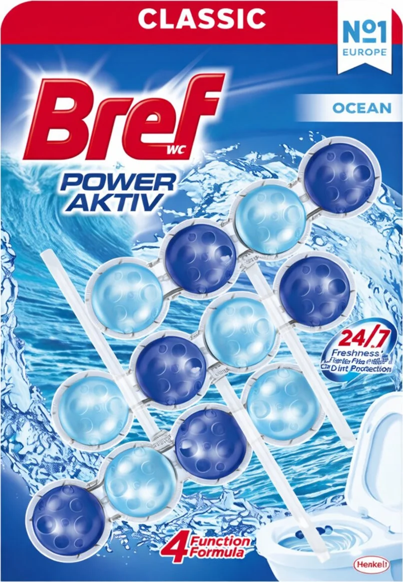 5x Bref Toiletblok Active Blue Ocean 3 stuks