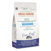 4x Almo Nature HFC Kattenvoer Droog Adult Zeebaars & Zeebrasem 1,2 kg