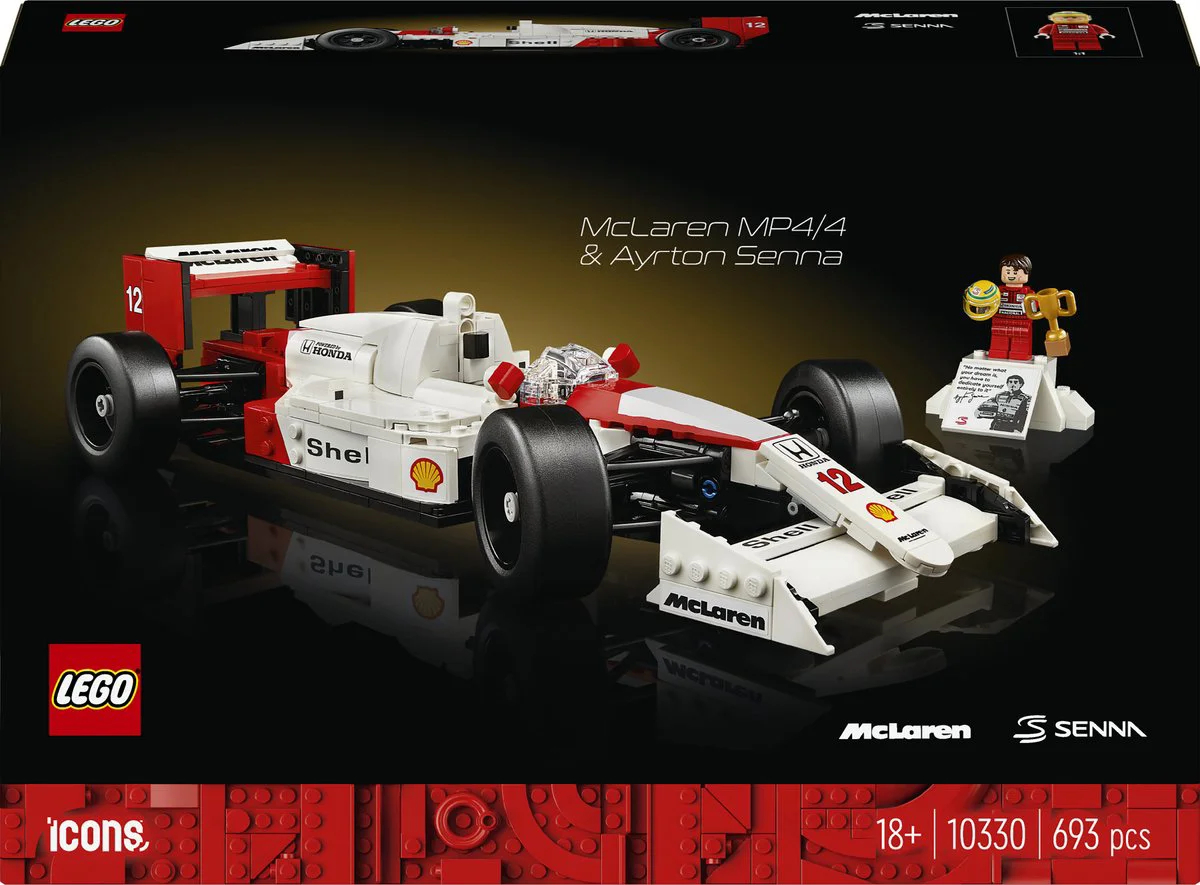 LEGO Icons McLaren MP4/4 en Ayrton Senna 10330