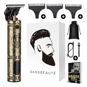 Professionele Draadloze T-blade Tondeuse - Sansbeauté® Buddha Trimmer - Baardtrimmer - Tondeuse Mannen Hoofdhaar - Cheveux Haar - Haartrimmer - Kapper Haar Machine - Haartondeuse - Barber Hair Clipper - Kappersset