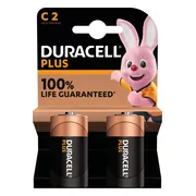 2x Duracell Alkaline Batterijen Plus 100 C 2 stuks