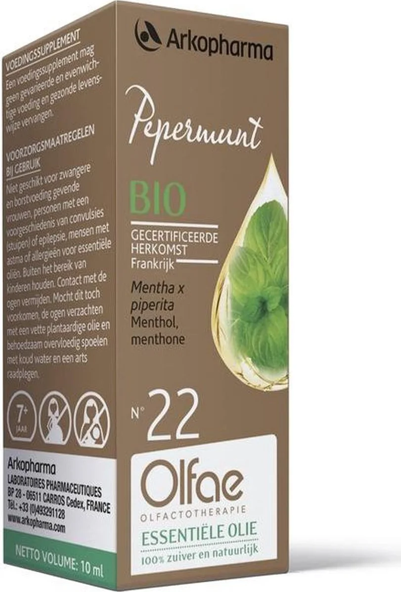 Arkopharma Olfae Pepermunt Bio Nr 22 10ML