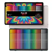 STABILO Pen 68 - Premium Viltstift - Metalen Etui Met 30 Kleuren