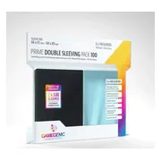 Gamegenic: Prime Double Sleeving Pack Clear/Black (2x100 Sleeves)