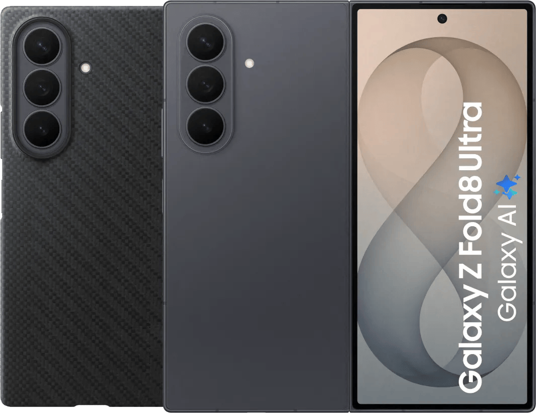 Samsung Galaxy Z Fold 8 Ultra 256GB Zwart 5G + Carbon Back Cover met Magneet Zwart