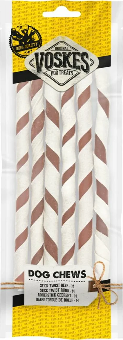 10x Voskes Twist Stick Beef M 6 stuks