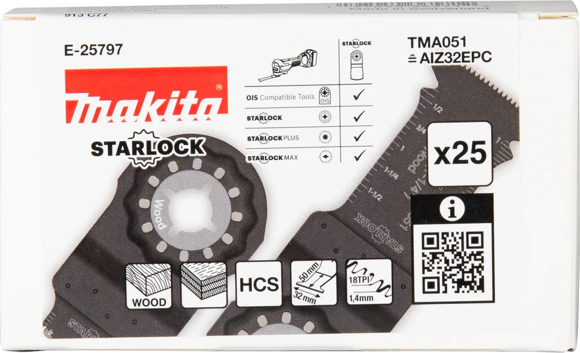 Makita E-25797 TMA051 Invalzaagblad 32x50mm hout 25 stuks