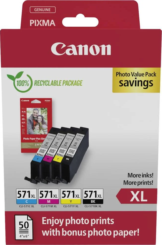 Canon CLI-571XL - Inktcartridge - Origineel - Hoge capaciteit - Zwart & Kleur