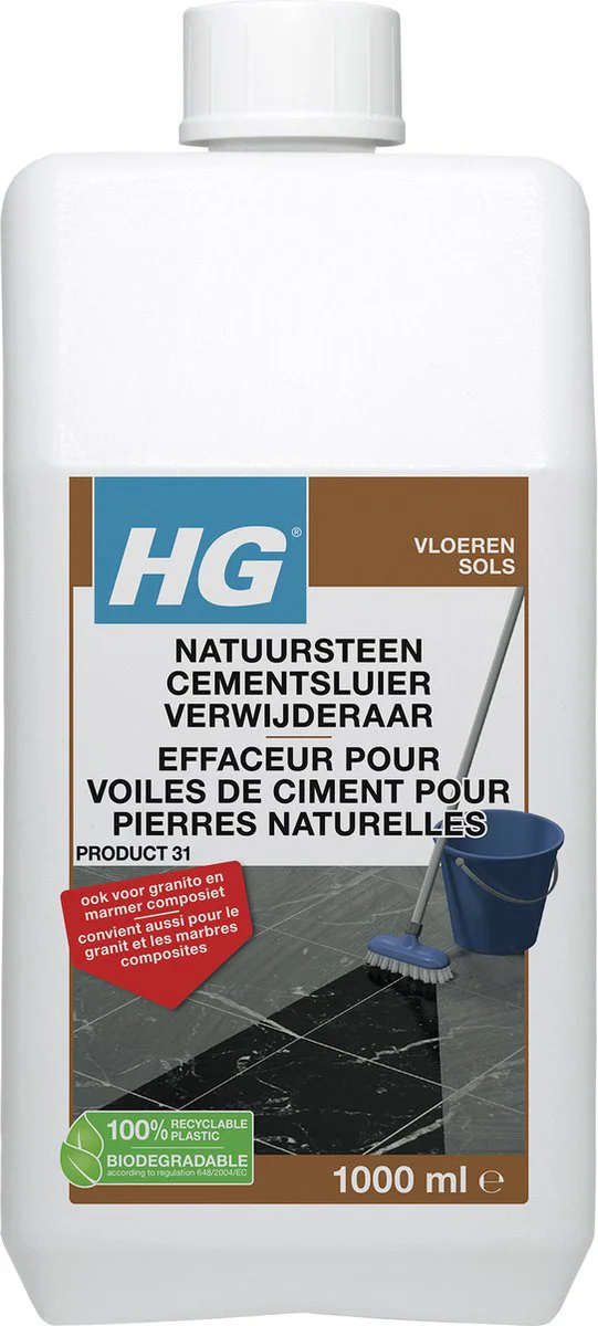HG Natuursteen Cement & Kalksluier Verwijderaar 1 liter