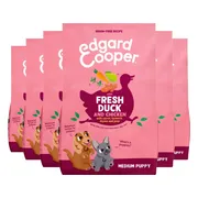 6x Edgard & Cooper Hondenvoer Droog Puppy Eend & Kip Medium 1 kg