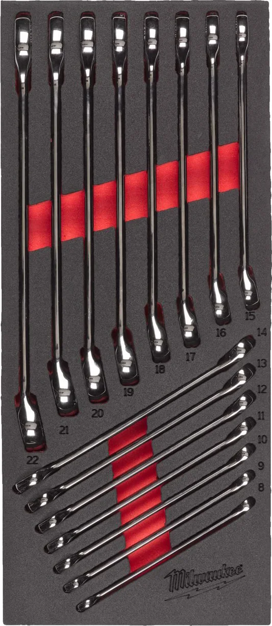 Milwaukee TOOLGUARD™ Foam inlay MAXBITE™ ringsteeksleutelset 15-delig - 4932479827