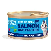 Edgard & Cooper Kattenvoer Chunks Zalm - Kip 85 gr