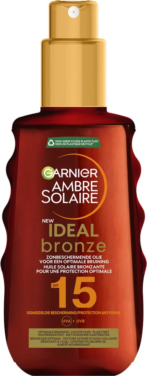 Garnier Ambre Solaire Ideal Bronze Beschermende Zonneolie SPF 15 150 ml