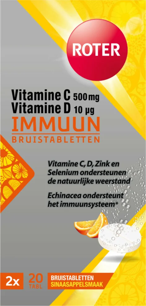 2x Roter Immuun Vitamine C & D 30 tabletten