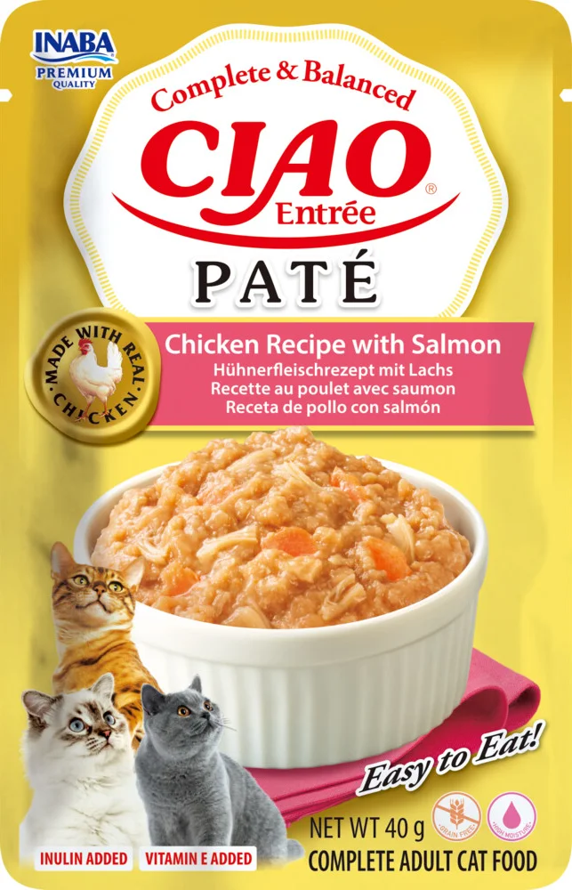Ciao Kattenvoer Nat Entrée Paté Chicken & Salmon 40 gr