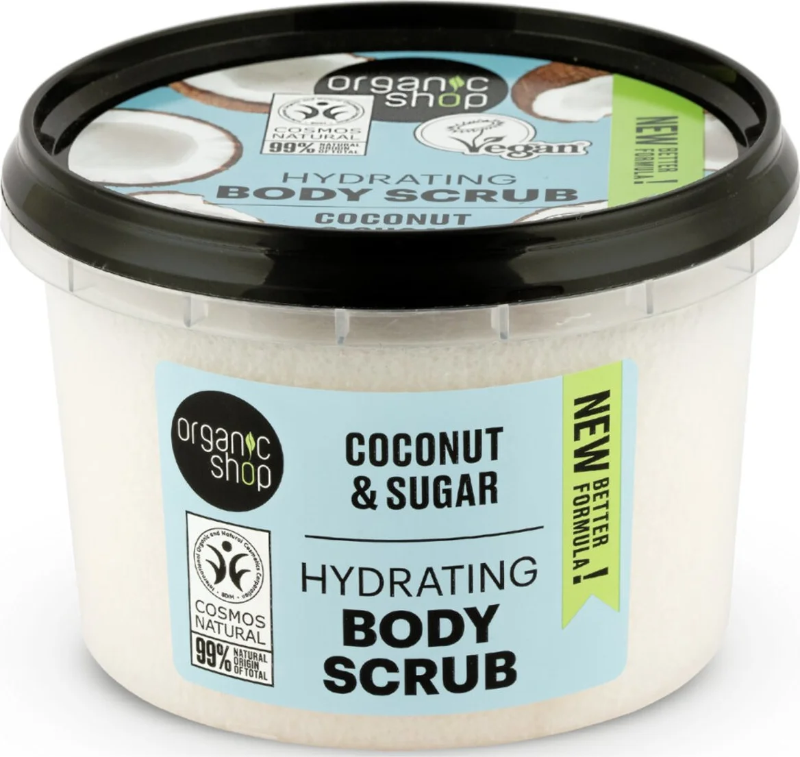 3x Organic Shop Hydrating Bodyscrub Coconut 250 ml